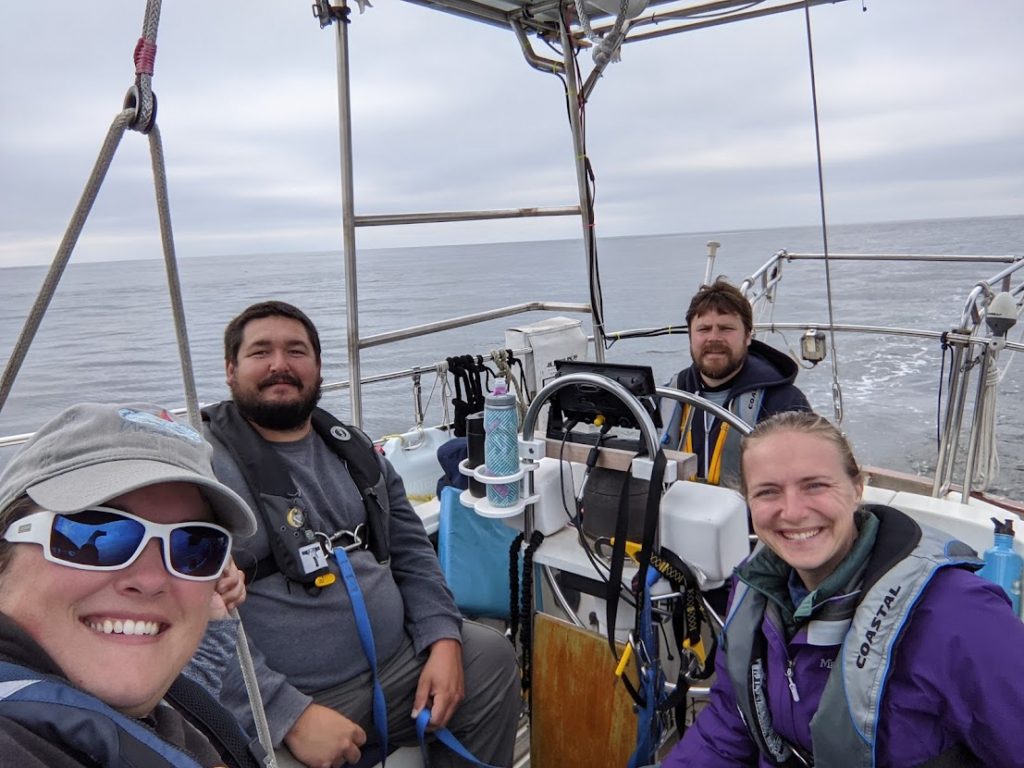 Mosaic's crew as we traveled from Neah Bay to Newport OR. We journeyed from Port Angeles out the Strait of Juan de Fuca and down the US west coast to Crescent City, California.
