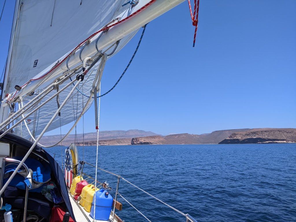 Sailing along Espiritu Santo