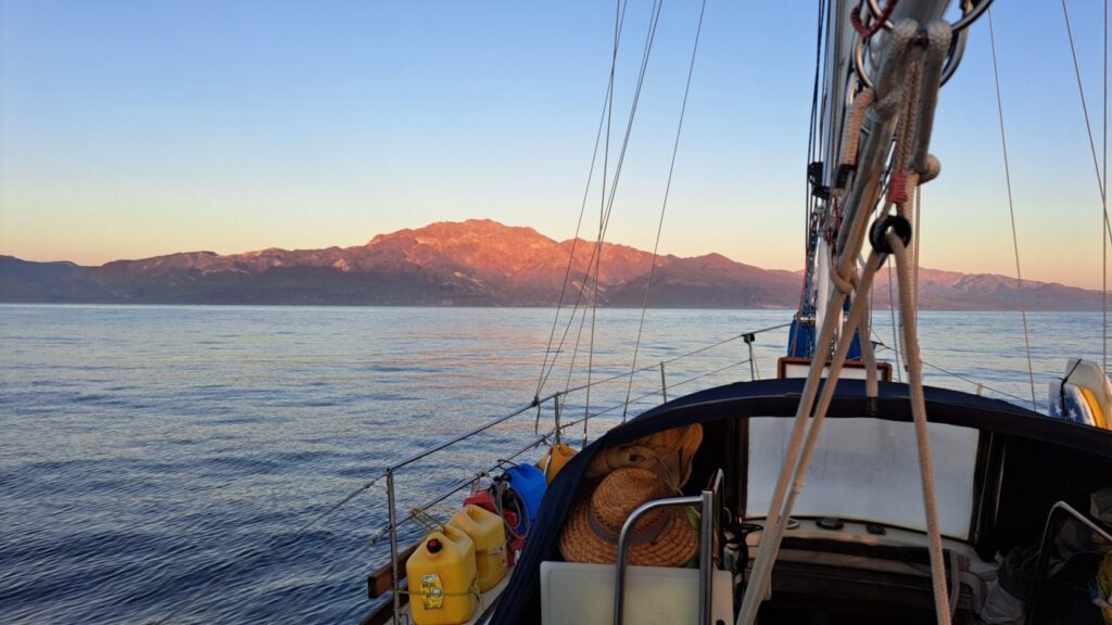 Sunrise on the Baja Peninsula during our passage to San Francisquito