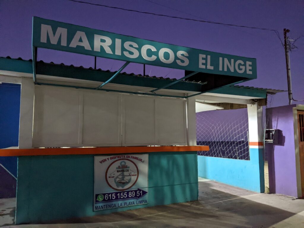 El Inge Mariscos in Santa Rosalia - best shrimp and fish tacos in Mexico