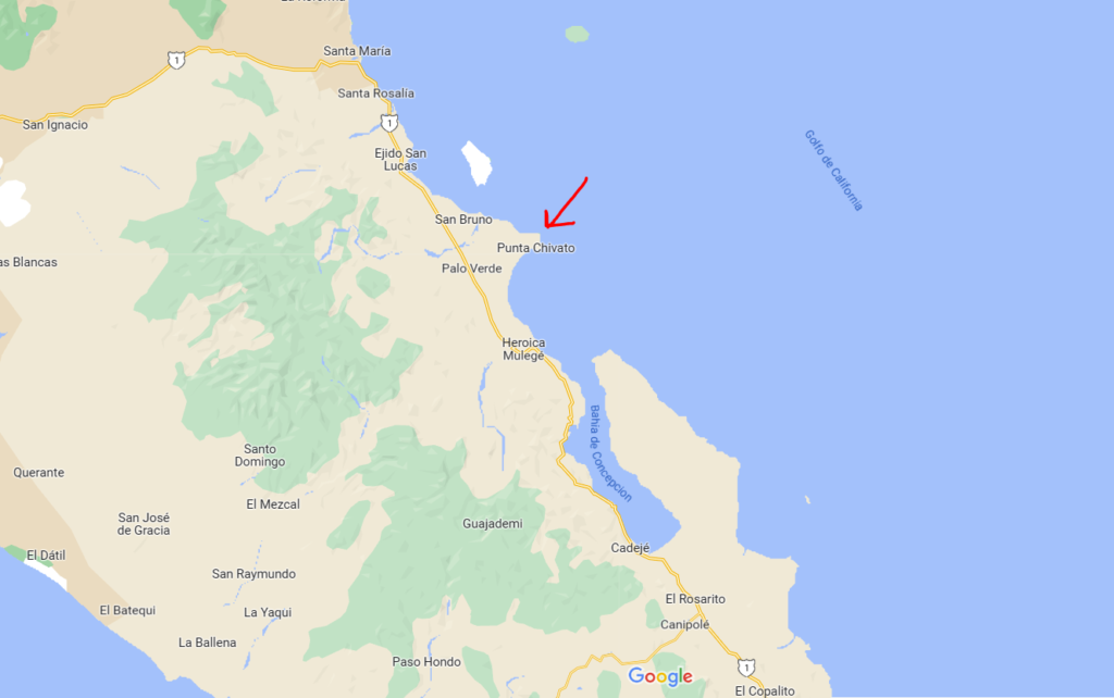 Punta Chivato south of Santa Rosalia in March 2023 - by sailboat