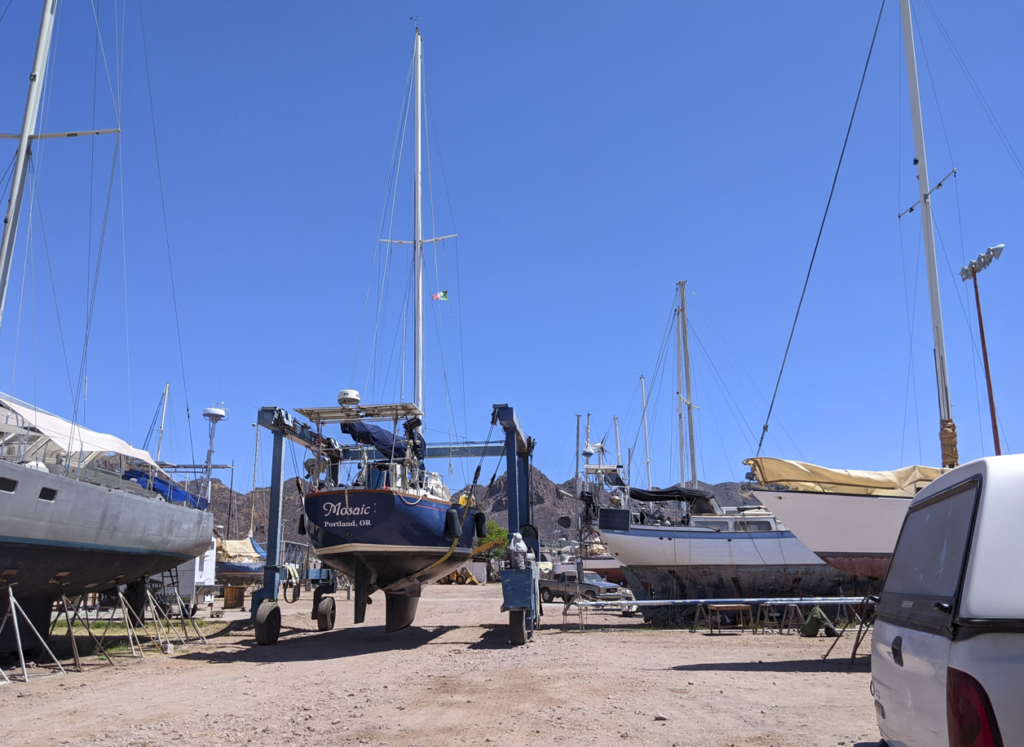 Guaymas boat yard, marina guaymas haul out - hauling out at marina guaymas gabriels yard in guaymas